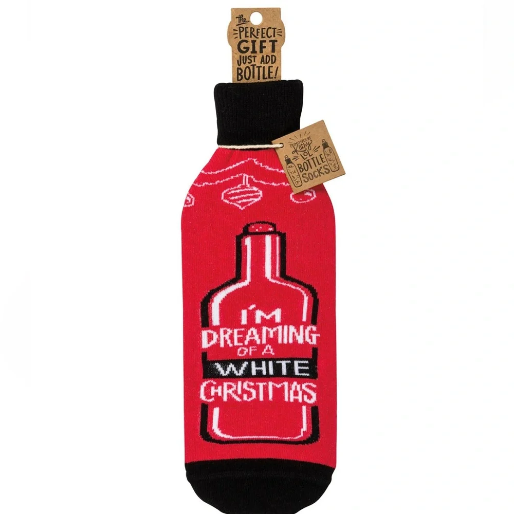 I'm Dreaming of a White Christmas- Bottle Sock